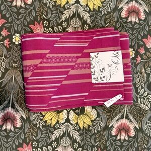 JAPANESE Pink and Brown Kimono Obi